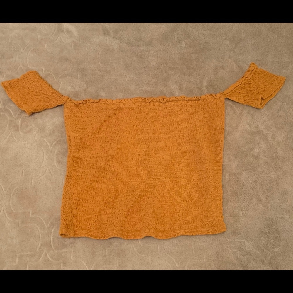 Off the shoulder crop top